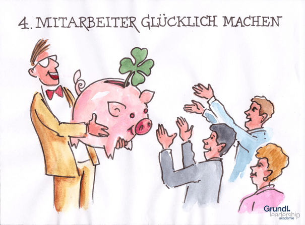 4 mitarbeiter glücklich machen