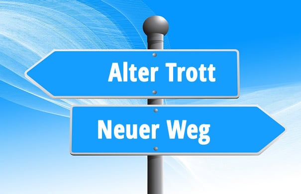 muster alter trott neuer weg